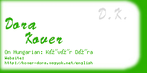 dora kover business card